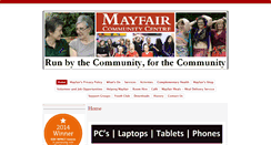 Desktop Screenshot of mayfaircentre.org.uk