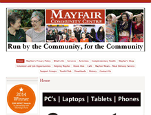 Tablet Screenshot of mayfaircentre.org.uk